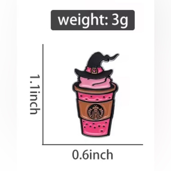 $2 WITCH HALLOWEEN PIN/BROOCH. ENAMEL/METAL. NEW. $2 WITH ANY $10 ORDER OR MORE - Picture 3 of 16